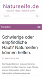 Mobile Screenshot of naturseife.de